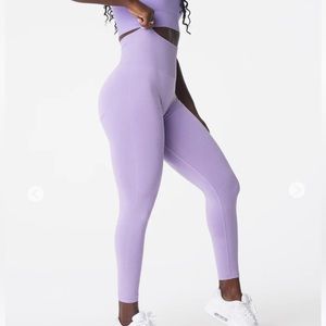 NVGTN Lilac Curve Seamless Leggings - Size XS
